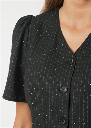 Jules B Pinstripe bluse Antracit Neo Noir 
